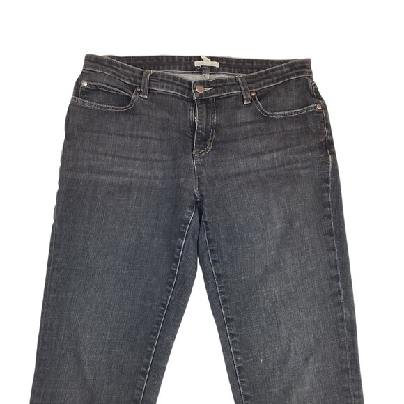 Eileen Fisher Black Slim Straight Jeans Womans 8 - Picture 4 of 11